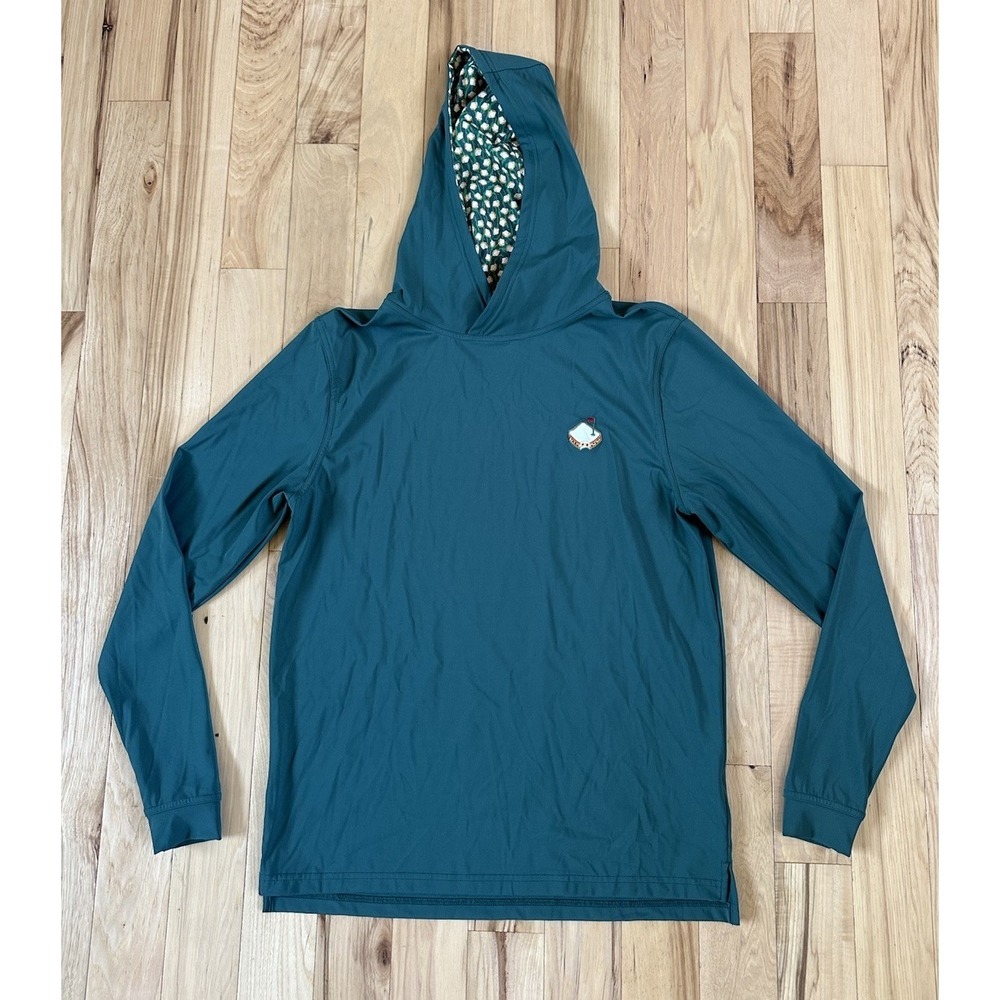 Pins & Aces Limited Edition Augusta Pimento Masters Green Golf Hoodie Small